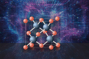 Aufbau des kubischen Borarsenid: Boratome sind grau dargestellt (Bild: mit.edu)