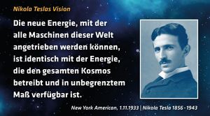 Teslas Vision zur ultimativen Energie der Zukunft (Bild: New York American)