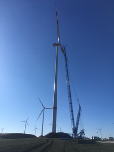 In Spannberg wurden 2022 neue Windräder errichtet (Foto: IGW)
