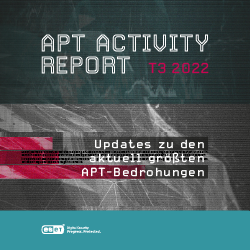 ESET APT Activity Report (Bild: ESET)
