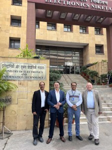 V.l.n.r.: Rajendrakumar Sharma, Holger Thorsten Schubart, Bharat Kale, Thorsten Ludwig