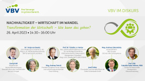 Das Diskussionspanel am 26.4.2023 ab 14.30 Uhr (Bild: VBV)