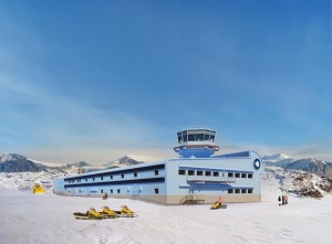 Station der Zukunft: Rothera-Neubau in der Endversion (Computeranimation: bas.ac.uk)