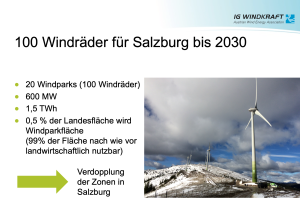 100 Windräder in Salzburg bis 2030 möglich (Bild: IGW)