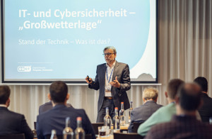 Keynote von Maik Wetzel, ESET zum Stand der Technik (Foto: kiwiko eG)