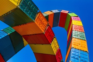 Container-Lagerung: Deutsche Exporte leicht rückläufig (Foto: pixabay.com, ValdasMiskinis)