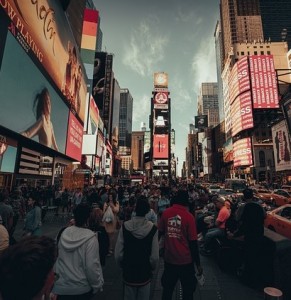 Times Square in New York: US-Wirtschaft nähert sich der Stagnation (Foto: Cortes, pixabay.com)