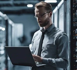 IT-Experte im Server-Raum: qualifizierte Fachkräfte stark nachgefragt (Foto: pixabay.com, geralt)
