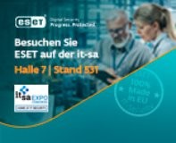 ESET demnächst auf der it-sa in Nürnberg am Start (Bild: ESET)