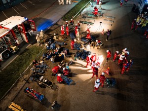 170 Einsatzkräfte waren bei der Großübung im Einsatz (Foto: 3CON Anlagenbau GmbH)