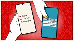 Zwei Designs für Umfragen: Buttons oder Balken (Bild: Kristen Labadie, unl.edu)