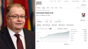 Konzernchef Gregor Rosinger und der Rosinger Index (Bild: Rosinger Group/Katharina Schiffl)