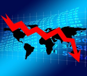 Trendpfeil: Rezession bleibt vielerorts noch bis Ende 2024 (Bild: pixabay.com, geralt)