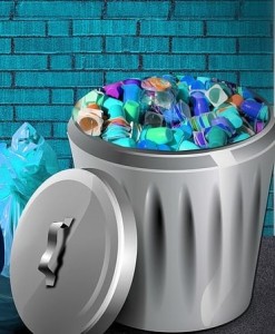 Plastikmüll: Dieser zersetzt sich im künstlichen Darm von Larven (Bild: kalhh, pixabay.com)