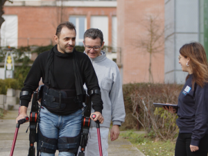 Ein Patient beim Testen von Ein Patient beim Testen von