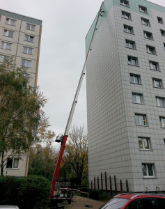 Professioneller Schrägaufzug im Einsatz (Foto: Marcin Czopek)