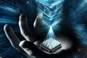 Künstlerische Darstellung des neuen 3D-Drucks per Chip (Illustration: Sampson Wilcox, mit.edu) Künstlerische Darstellung des neuen 3D-Drucks per Chip (Illustration: Sampson Wilcox, mit.edu)