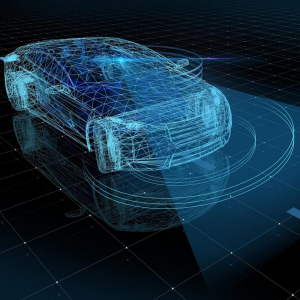 Autos tauschen Daten mit allen Verkehrsteilnehmern in Echtzeit aus (Illustration: nasa.gov)