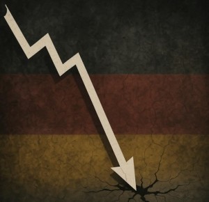 Schwarz-Rot-Gold in der Krise: Vor allem die deutsche Industrie leidet (Bild: ChatGPT/Dall-E)