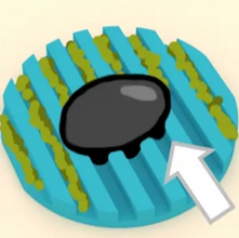 Hydrogel-Roboter bei der Reinigungsarbeit (Illustration: cuhk.edu.hk)