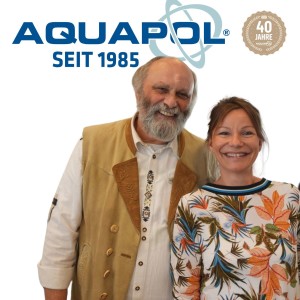 AQUAPOL-Unternehmensgründer Wilhelm Mohorn mit Nachfolgerin und Tochter Michelle (Bild: Aois Endl)