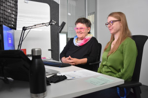 Michaela Moser und Silvia Hafellner-Tahamtan von der FHSP (Foto: FH St. Pölten/Thomas Immervoll)