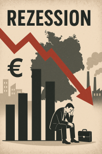 Rezession in Deutschland: bis zum Sommer drei Mio. Arbeitslose befürchtet (Bild: ChatGPT/Dall-E)