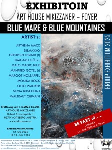 BLUE MARE & BLUE MONTAINES (© ARTWORK Silvia Bitschnau in the ART HOUSE Mikizzaner)