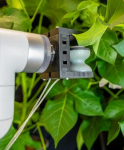 Robo-Greifhand: Dieser appliziert Sensoren und Wirkstoffe (Foto: Savan DeSouza, cornell.edu)