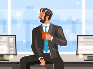 Gut gelaunter Manager: Risiken besser nicht leichtfertig nehmen (Bild: freevectorsnet, pixabay.com)