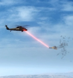 So blendet die Laser-Abwehrwaffe YILDIRIM 100 eine anfliegende Rakete (Foto: ASELSAN)
