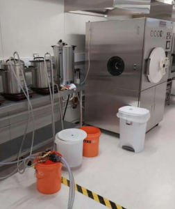 Versuchsanordnung: Lärm erhöht die Bierherstellung (Foto: otago.ac.nz)