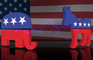Elefant und Esel: Beide politischen Lager scheinen unversöhnlich zu sein (Bild: Larisa, pixabay.com)