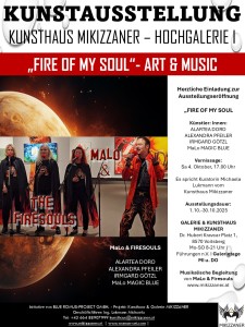 Kunst trifft Klang: MALO & THE FIRESOUL (Bild: ART Presse Mikizzaner)