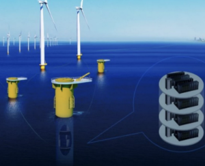 Künstlerische Darstellung des neuen Unterwasser-Rechenzentrums (Bild: Shanghai Hailanyun Technology)