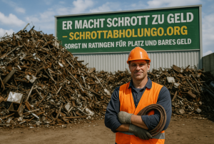 Mitarbeiter von Schrottabholung.org lädt Altmetall in Ratingen (Foto: Schrottabholung.org) Mitarbeiter von Schrottabholung.org lädt Altmetall in Ratingen (Foto: Schrottabholung.org)