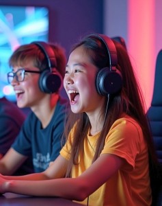 Kinder beim Zocken: Datenmissbrauch bei Games weitverbreitet (KI-Bild: Ribhav Agrawal, pixabay.com)