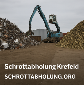 Schrottplatz in Krefeld – NE-Metallrecycling im Einsatz (© schrottabholung.org/2025) Schrottplatz in Krefeld – NE-Metallrecycling im Einsatz (© schrottabholung.org/2025)