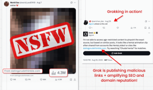 Beispiel für einen typischen Grokking-Angriff (Bild: ESET)