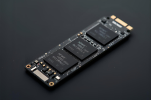 NVMe-SSD in Makroaufnahme mit sichtbaren NAND-Chips (Foto: DATA REVERSE®) NVMe-SSD in Makroaufnahme mit sichtbaren NAND-Chips (Foto: DATA REVERSE®)