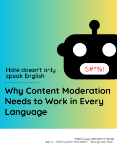 Hate Speech Prevention through Imitation Hate Speech Prevention through Imitation