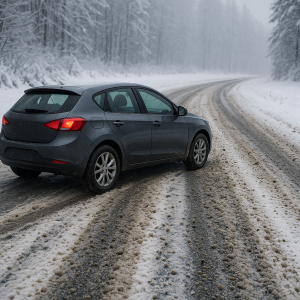 Splitt, Salz, Schnee können bei zu wenig Sorgfalt Schäden anrichten (Bild: Nasser Autohandel; KI) Splitt, Salz, Schnee können bei zu wenig Sorgfalt Schäden anrichten (Bild: Nasser Autohandel; KI)