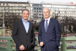 Clemens Buchmayer (VBV-Vertriebsleiter), Günther Schiendl (CEO VBV-Pensionskasse) (© VBV/Tanzer)