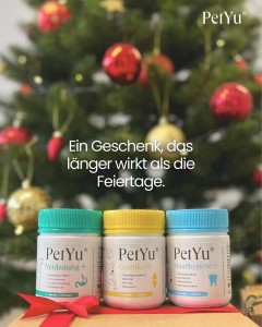 PetYu-Weihnachtspaket mit kostenlosem Versand (Bild: PetYu/bluefrog pharma GmbH) PetYu-Weihnachtspaket mit kostenlosem Versand (Bild: PetYu/bluefrog pharma GmbH)