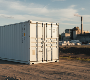 Ein solcher eher unscheinbarer Container soll das Klima künftig entlasten (Foto: deltaspark.ch)