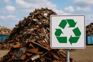 Recycling auf Schrottplatz in Aachen stärkt nachhaltige Metallkreisläufe ( © Schrottabholung.org)
