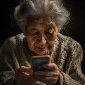 Seniorin am Smartphone: Zunehmend beliebt für medizinische Hilfe (Foto: pixabay.com, Iffany)