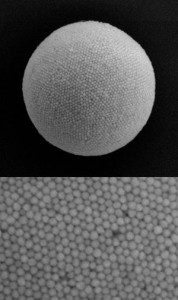 Ein Supraball und ein Bild der Beschichtung (Fotos: 