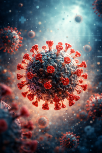 SARS-CoV-2: doch keine drastische Evolution (Bild: ChatGPT/Dall-E)