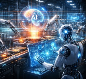 Automatisierung in der Industrie: Umsätze werden bis 2030 steigen (Bild: ChatGPT/Dall-E)